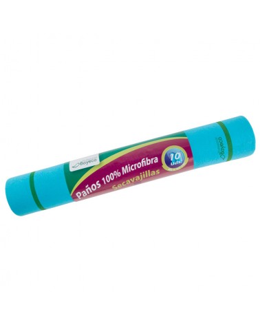 Rotolo 10 panni microfibra asciuga bicchieri Bayeco