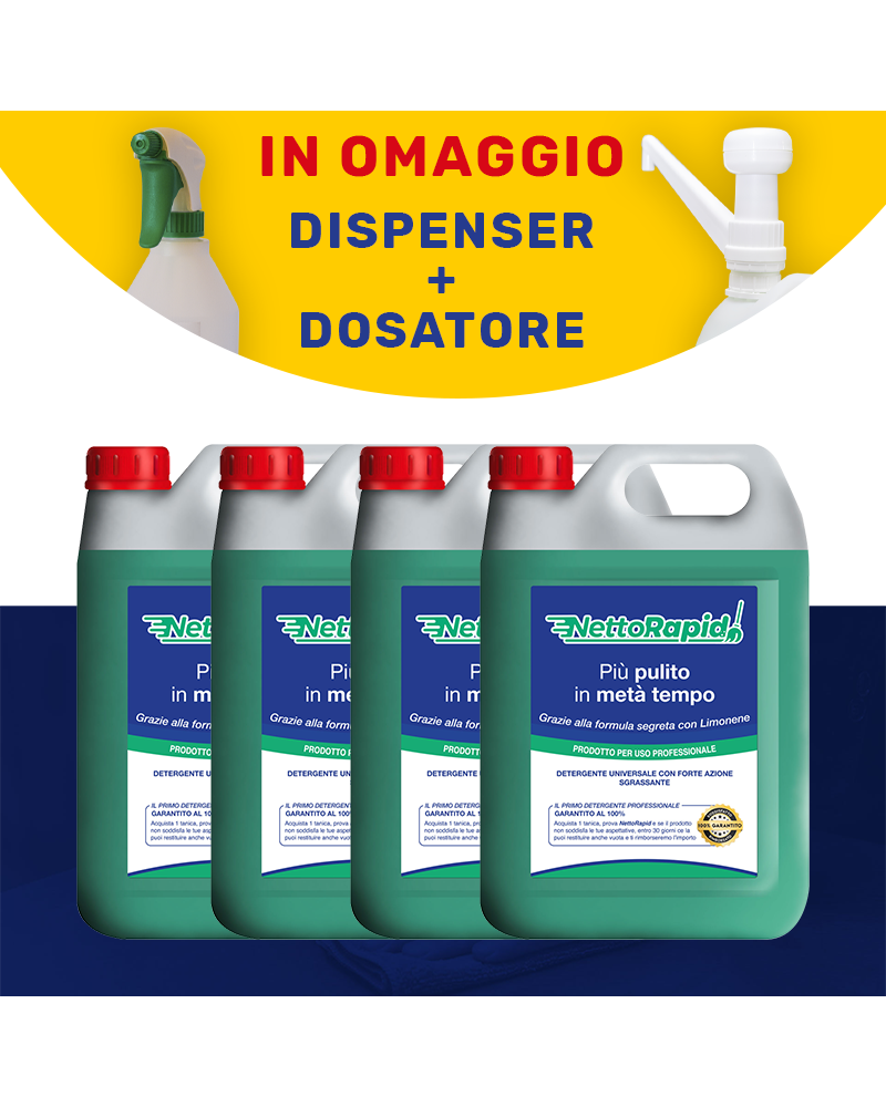 4 taniche Nettorapid 5LT