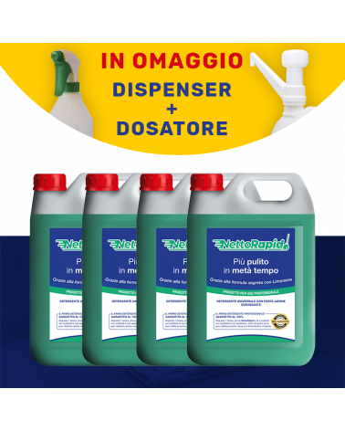 4 taniche Nettorapid 5LT