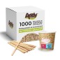 Kit Completo 1000 Bicchierini in Cartoncino Avana 75 ml+1000 Palettine in Legno di Betulla Kit Completo 1000 Bicchierini in Cartoncino Avana 75 ml+1000 Palettine in Legno di Betulla