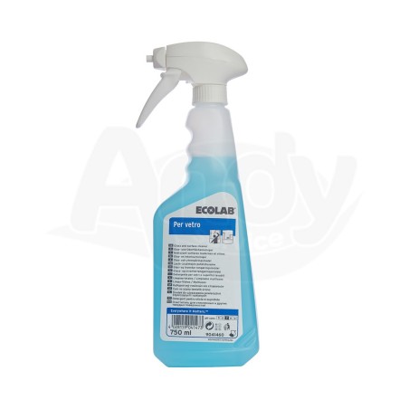 Ecolab Per Vetro 750ml - Detergente Rapido Vetri e Specchi